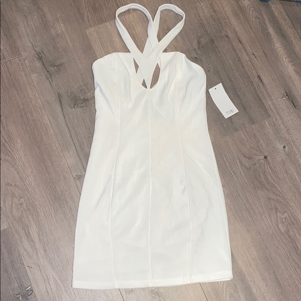TOBI strappy white dress ❄️